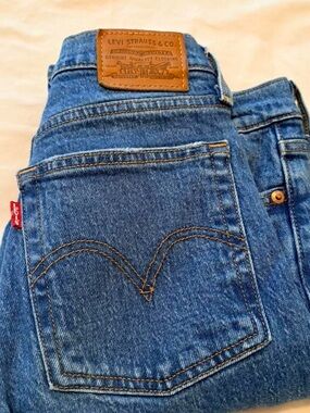 Levi's Women’s Blue Denim Wedge Jeans